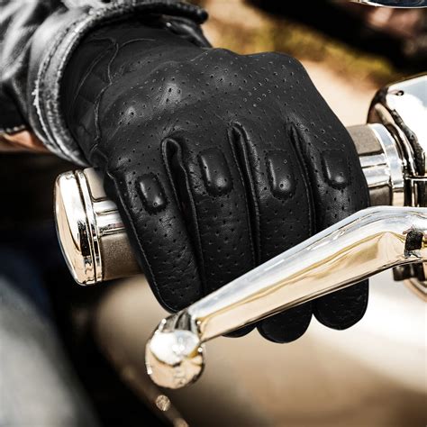 Men's Premium Leather Cruiser Gloves for Various Uses